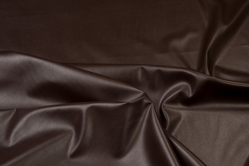 Obraz premium Leather colored top view, folds