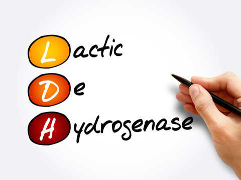 LDH - lactic dehydrogenase acronym, medical concept background