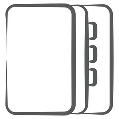
Trendy doodle design of paper, document icon
