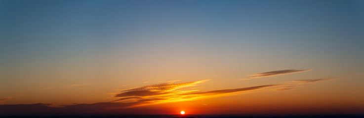 Fantastic clouds at sunrise
