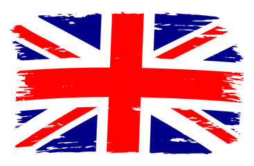 Grunge flag of United Kingdom.