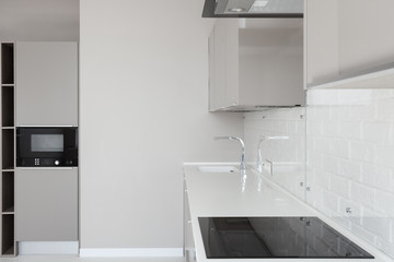 Modern house with contemporary interior design in kitchen