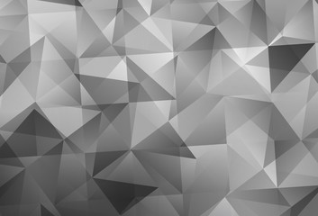 Light Gray vector polygonal template.