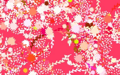 Obraz na płótnie Canvas Light Multicolor vector abstract backdrop with flowers