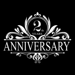 Birthday anniversary design, Anniversary vector design, Birthday victor design. Family birthday luxurious multi colors printable logotype anniversary design celebration.