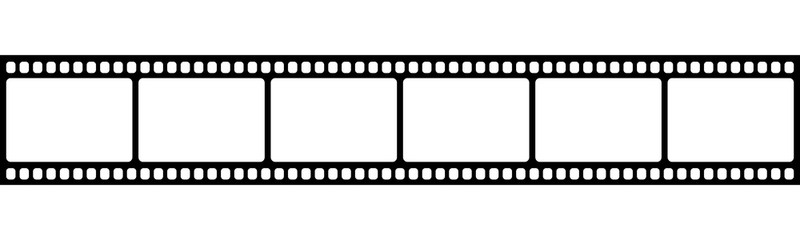 blank film strip. Vector illustration isolated on white background