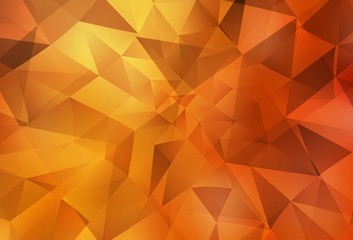 Light Orange vector low poly layout.