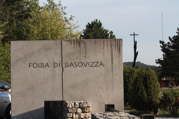 Trieste, Italy - April 22, 2017: The foiba di Basovizza, a national monument
