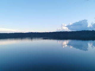 lake in the morning