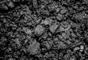 Coal Mine. Natural black coals for background. Industrial coals. Volcanic rock energy on earth. Stone Natural Energy Source.
