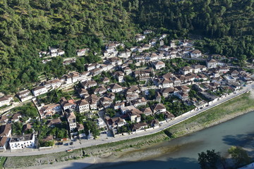 Berat Albania panorama miasta