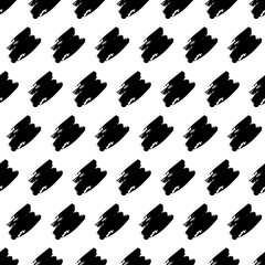 Seamless Pattern with hand drawn scribble smears