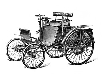 Fototapeta na wymiar Self-propelled wagon by system 