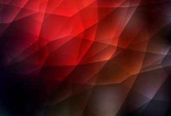 Dark Red vector pattern with polygonal style. Abstract gradient illustration with triangles. Pattern for commercials.