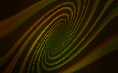 Dark Green, Yellow vector layout with cosmic stars. Blurred decorative design in simple style with galaxy stars. Pattern for futuristic ad, booklets.