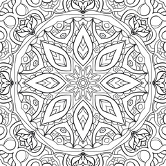 Coloring book for adults antistress / Mandala / Oriental drawing / Zentangle	
