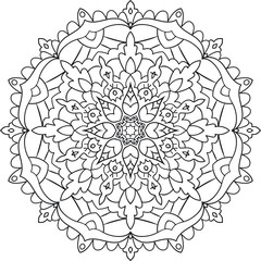 Coloring book for adults antistress / Mandala / Oriental drawing / Zentangle	
