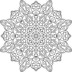 Coloring book for adults antistress / Mandala / Oriental drawing / Zentangle	
