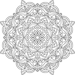 Coloring book for adults antistress / Mandala / Oriental drawing / Zentangle	
