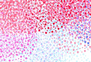 Light Blue, Red vector backdrop with dots.