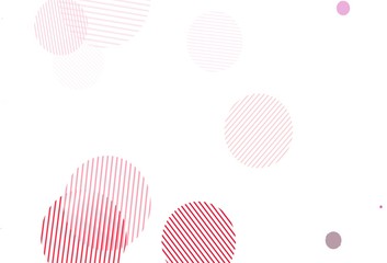 Light Pink, Red vector template with circles.