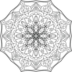 Coloring book for adults antistress / Mandala / Oriental drawing / Zentangle	
