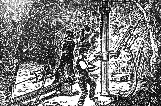 Miners in the minein the old book Encyclopedic dictionary by A. Granat, vol. 8, S. Petersburg, 1903