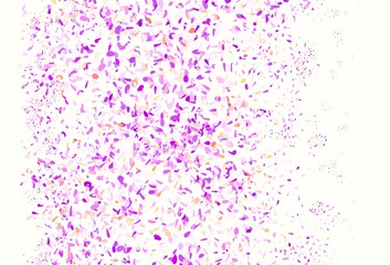 Light Pink, Red vector doodle template with leaves.