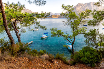 Adrasan coastal view in Antalya Province in Turkey