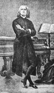 Franz Liszt, was a Hungarian composer in the old book Biographies of famous composers by A. Ilinskiy, Moscow, 1904