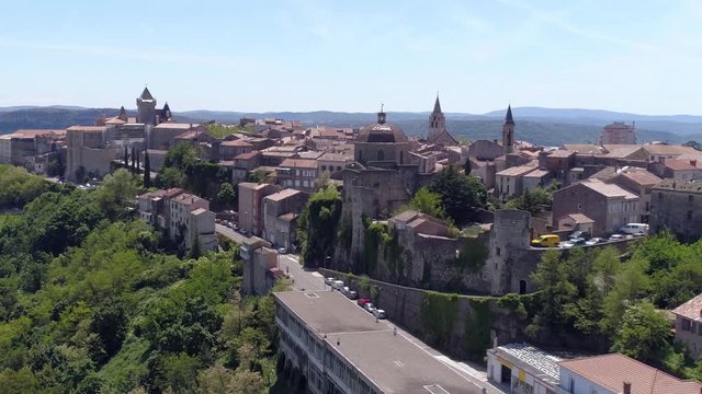 Aubenas city close up, Ard&egrave;che, France