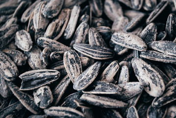 Pile of salted sunflowerseeds
