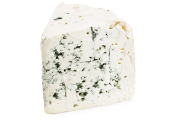 blue cheese isolated on a white background