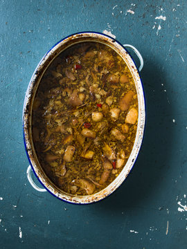 Pork nose to tail in a pot