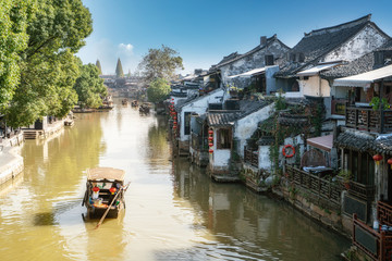 Naklejka premium Houses and rivers in Xitang ancient town