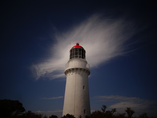 lighthouse and cloud 