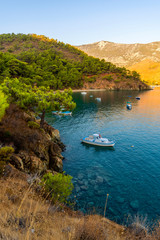 Fototapeta na wymiar Adrasan coastal view in Antalya Province in Turkey