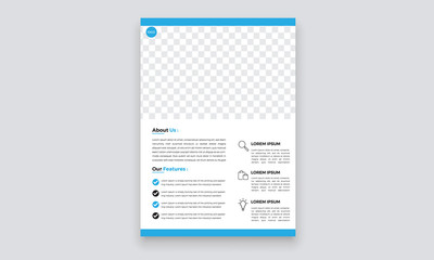 corporate business flyer design template 