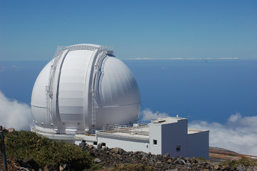 Fototapeta premium Observatory Dome, Roque de los Muchachos, La Palma