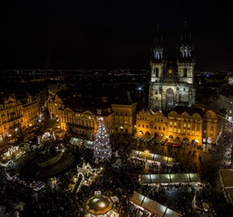 Obraz premium Christmas market
