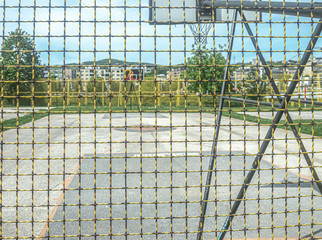 Empty playground of Sarajevo during Covid crisis