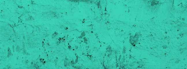 Banner green concrete background rough texture
