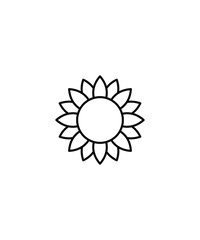 flower icon,vector best line icon.