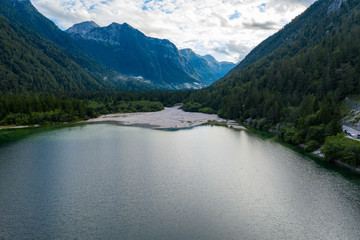 lake and mountains
