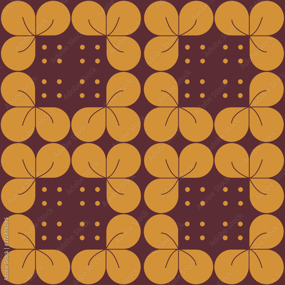 Aufkleber retro geometric seamless pattern print background design
