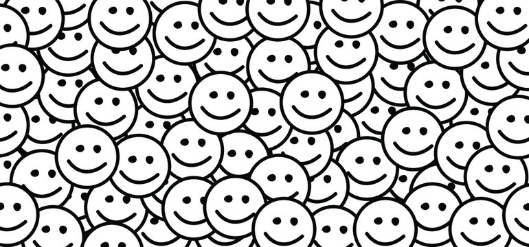 Happy world smile day, smiling is loading Big happiness Fun thoughts emoji face emotion smiley Laughter lip symbol Smiling lips, mouth, tongue Funny teeth Vector laugh cartoon pattern Lol laughing