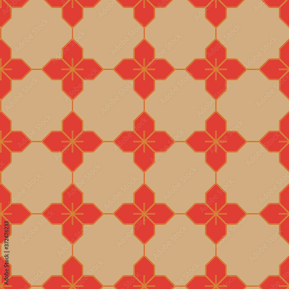 Aufkleber retro geometric seamless pattern print background design
