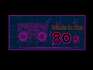 Made in the 80s Neon Style
