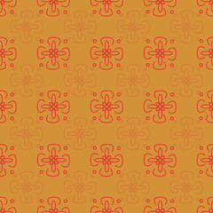 Retro geometric seamless pattern print background design