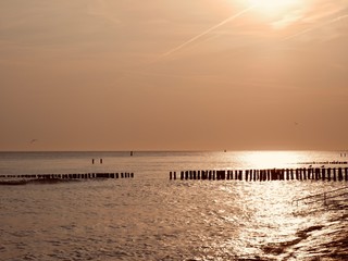 sunset on the beach